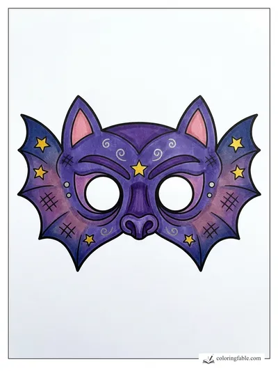 Colored example of this coloring page