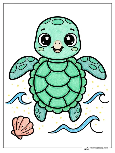Colored example of this coloring page