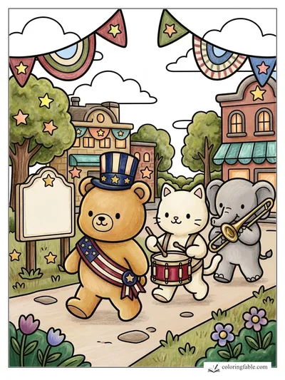 Colored example of this coloring page