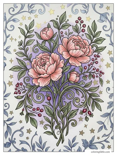 Colored example of this coloring page