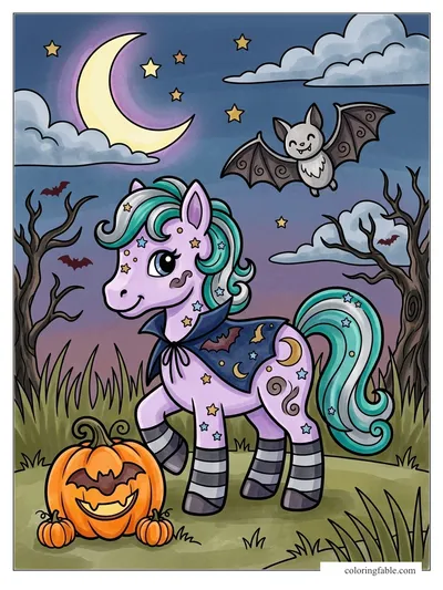 Colored example of this coloring page