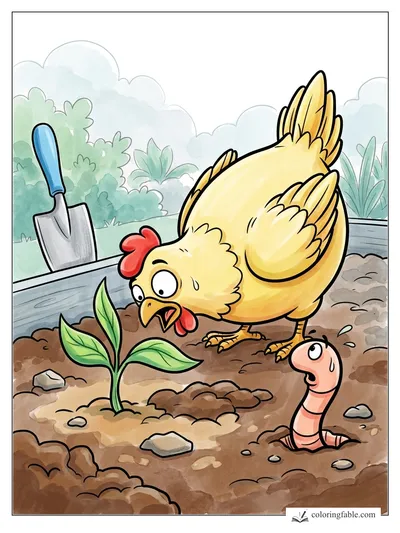 Colored example of this coloring page