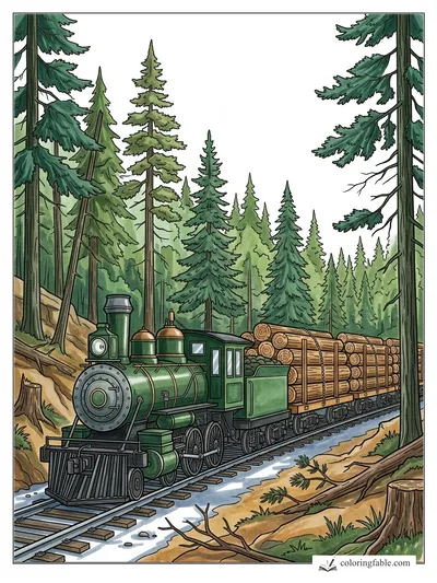 Colored example of this coloring page