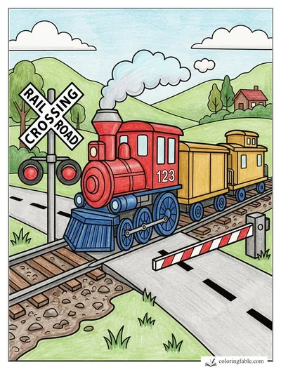 Colored example of this coloring page