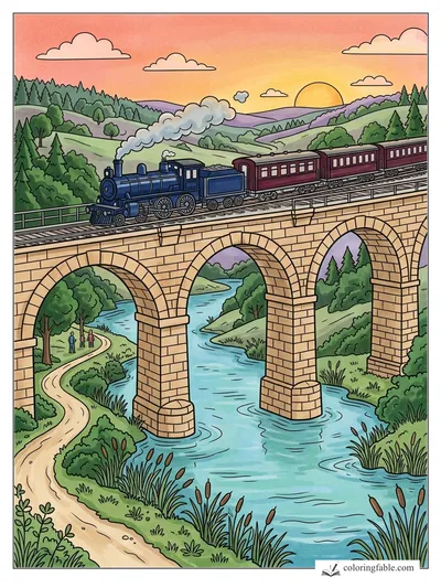 Colored example of this coloring page