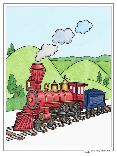 Colored example of this coloring page