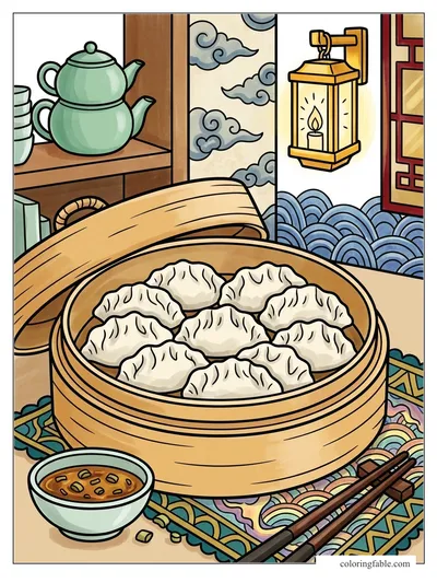 Colored example of this coloring page
