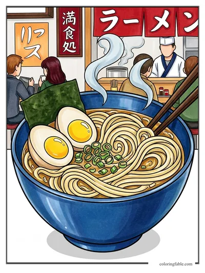 Colored example of this coloring page