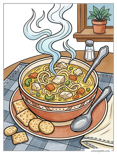 Colored example of this coloring page