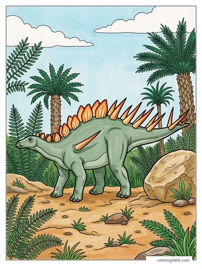 Colored example of this coloring page
