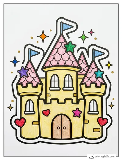 Colored example of this coloring page
