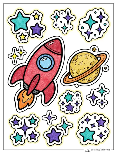 Colored example of this coloring page