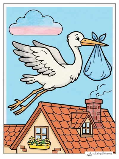 Colored example of this coloring page