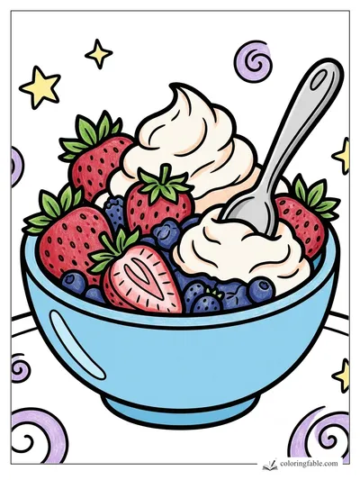 Colored example of this coloring page
