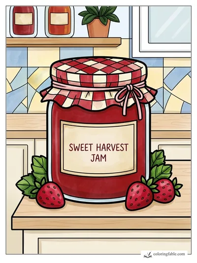 Colored example of this coloring page