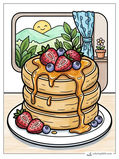 Colored example of this coloring page