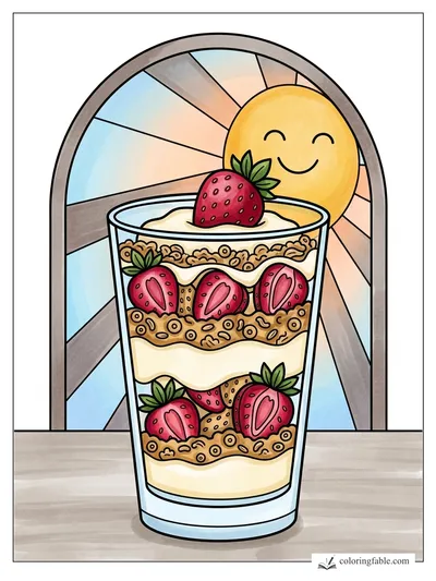 Colored example of this coloring page