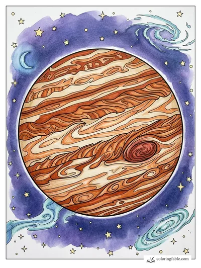 Colored example of this coloring page