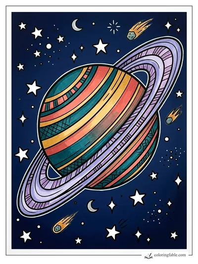 Colored example of this coloring page