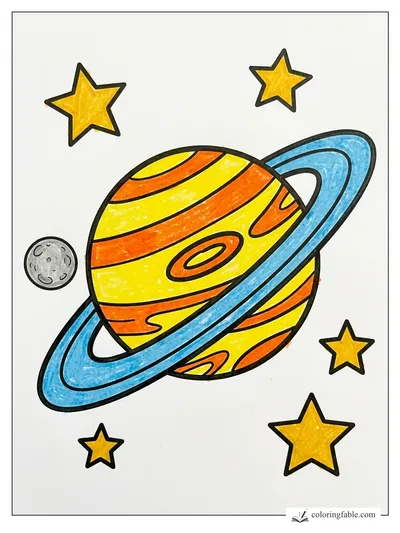 Colored example of this coloring page