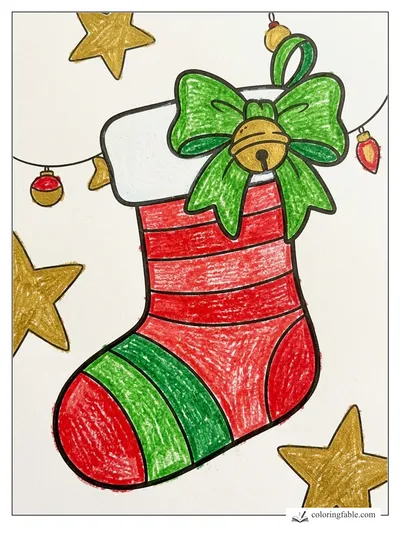 Colored example of this coloring page