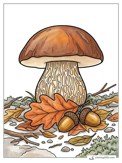Colored example of this coloring page