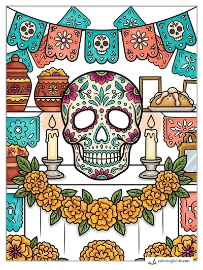 Colored example of this coloring page