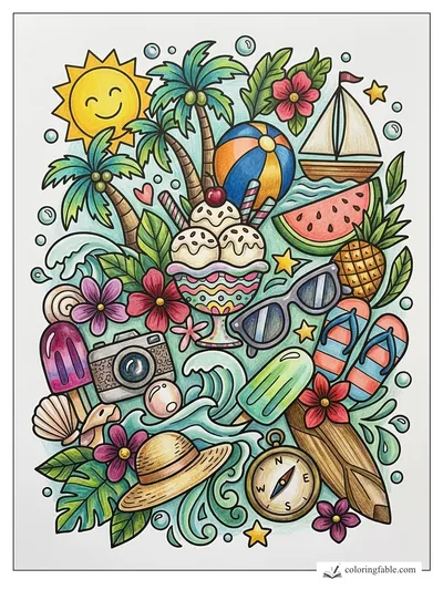 Colored example of this coloring page