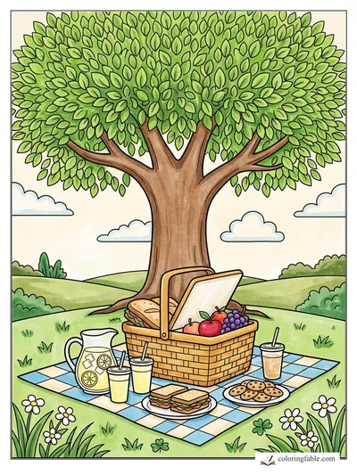 Colored example of this coloring page