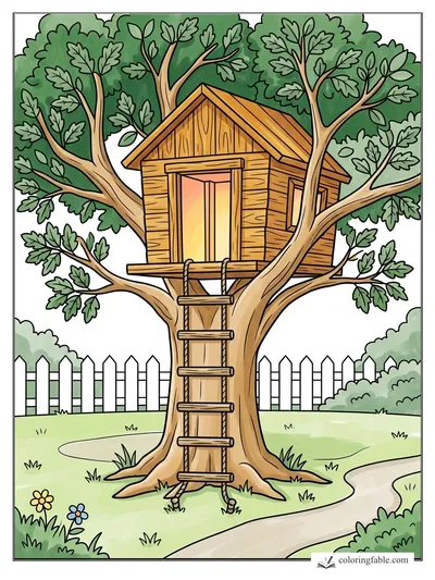 Colored example of this coloring page