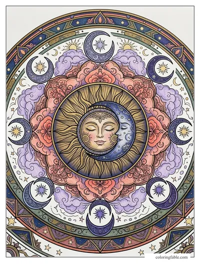 Colored example of this coloring page