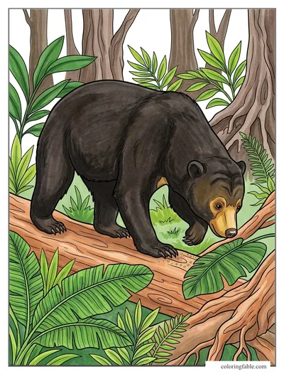 Colored example of this coloring page