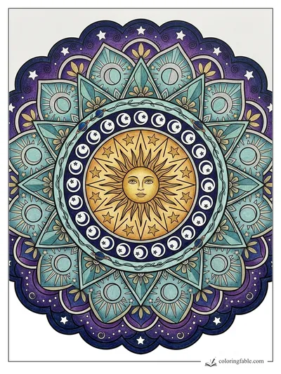 Colored example of this coloring page