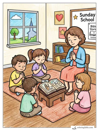Colored example of this coloring page