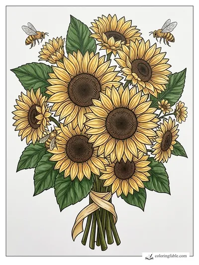 Colored example of this coloring page