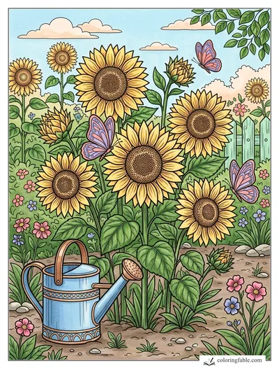 Colored example of this coloring page