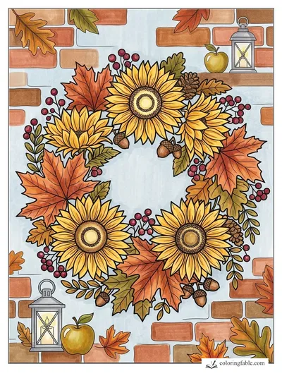 Colored example of this coloring page