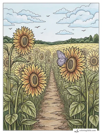 Colored example of this coloring page