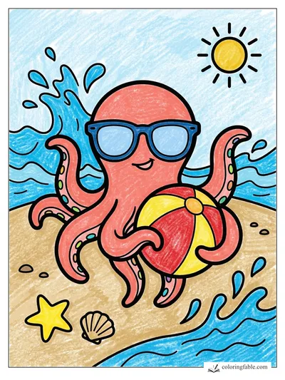 Colored example of this coloring page