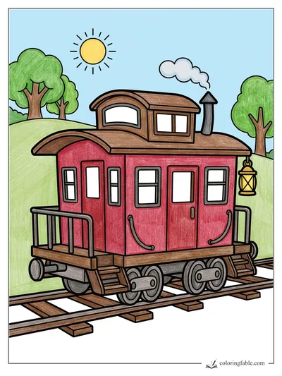 Colored example of this coloring page
