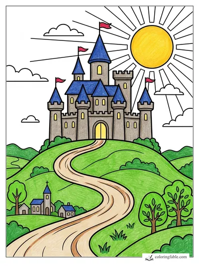 Colored example of this coloring page