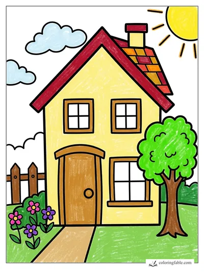 Colored example of this coloring page