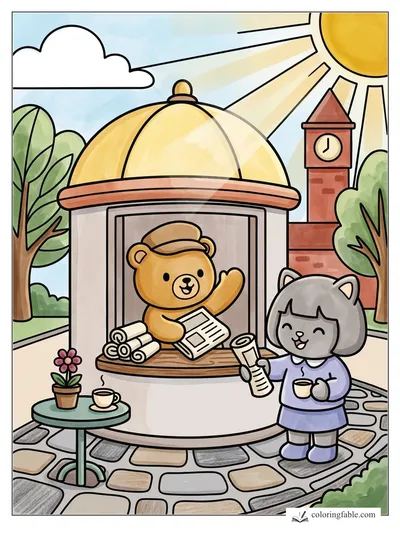 Colored example of this coloring page