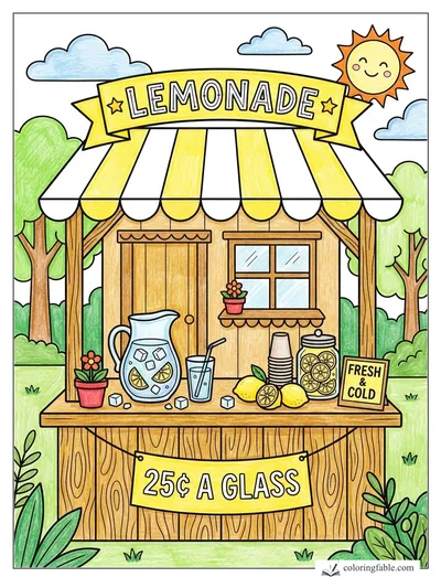 Colored example of this coloring page