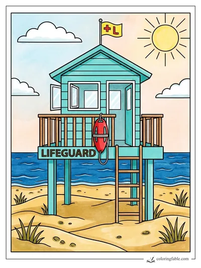 Colored example of this coloring page