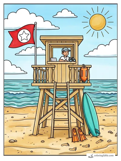 Colored example of this coloring page