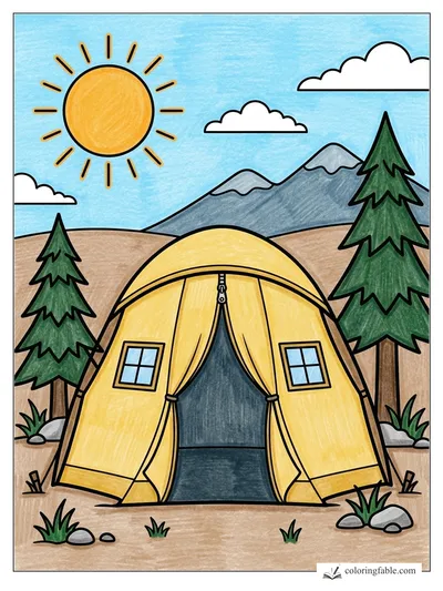Colored example of this coloring page