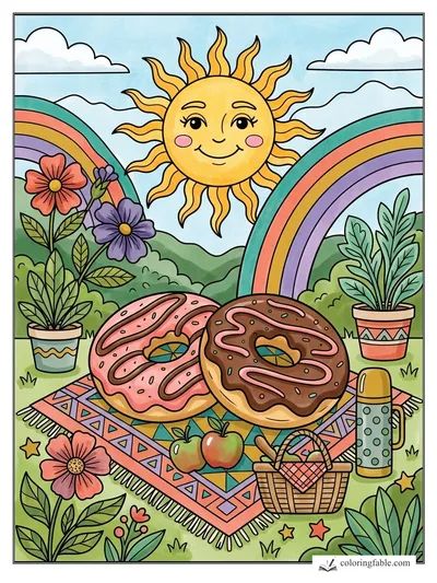 Colored example of this coloring page
