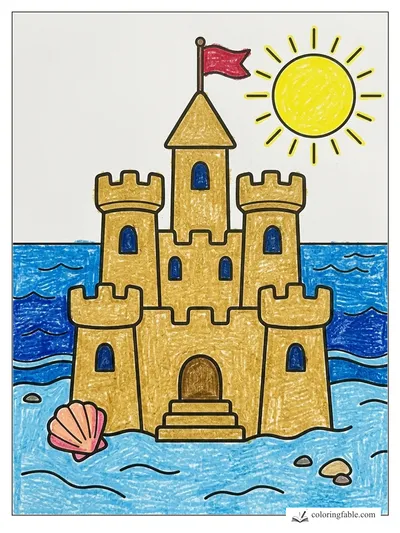 Colored example of this coloring page
