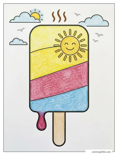 Colored example of this coloring page
